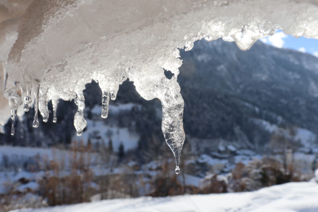 Eiszapfen im Dezember